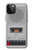 W3953 Vintage Cassette Player Graphic Hülle Schutzhülle Taschen und Leder Flip für iPhone 12 Pro Max