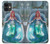 W3911 Cute Little Mermaid Aqua Spa Hülle Schutzhülle Taschen und Leder Flip für iPhone 11