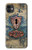 W3955 Vintage Keyhole Weather Door Hülle Schutzhülle Taschen und Leder Flip für iPhone 11