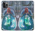 W3912 Cute Little Mermaid Aqua Spa Hülle Schutzhülle Taschen und Leder Flip für iPhone 11 Pro