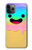 W3939 Ice Cream Cute Smile Hülle Schutzhülle Taschen und Leder Flip für iPhone 11 Pro