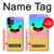 W3939 Ice Cream Cute Smile Hülle Schutzhülle Taschen und Leder Flip für iPhone 11 Pro