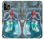 W3911 Cute Little Mermaid Aqua Spa Hülle Schutzhülle Taschen und Leder Flip für iPhone 11 Pro Max