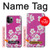 W3924 Cherry Blossom Pink Background Hülle Schutzhülle Taschen und Leder Flip für iPhone 11 Pro Max