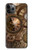 W3927 Compass Clock Gage Steampunk Hülle Schutzhülle Taschen und Leder Flip für iPhone 11 Pro Max