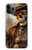 W3949 Steampunk Skull Smoking Hülle Schutzhülle Taschen und Leder Flip für iPhone 11 Pro Max