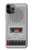 W3953 Vintage Cassette Player Graphic Hülle Schutzhülle Taschen und Leder Flip für iPhone 11 Pro Max