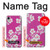 W3924 Cherry Blossom Pink Background Hülle Schutzhülle Taschen und Leder Flip für iPhone XR