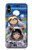 W3915 Raccoon Girl Baby Sloth Astronaut Suit Hülle Schutzhülle Taschen und Leder Flip für iPhone X, iPhone XS