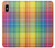 W3942 LGBTQ Rainbow Plaid Tartan Hülle Schutzhülle Taschen und Leder Flip für iPhone X, iPhone XS