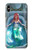 W3911 Cute Little Mermaid Aqua Spa Hülle Schutzhülle Taschen und Leder Flip für iPhone XS Max