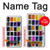 W3956 Watercolor Palette Box Graphic Hülle Schutzhülle Taschen und Leder Flip für iPhone XS Max