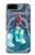 W3912 Cute Little Mermaid Aqua Spa Hülle Schutzhülle Taschen und Leder Flip für iPhone 7 Plus, iPhone 8 Plus