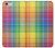 W3942 LGBTQ Rainbow Plaid Tartan Hülle Schutzhülle Taschen und Leder Flip für iPhone 6 6S