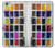 W3956 Watercolor Palette Box Graphic Hülle Schutzhülle Taschen und Leder Flip für iPhone 6 6S