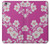 W3924 Cherry Blossom Pink Background Hülle Schutzhülle Taschen und Leder Flip für iPhone 6 Plus, iPhone 6s Plus