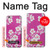 W3924 Cherry Blossom Pink Background Hülle Schutzhülle Taschen und Leder Flip für iPhone 6 Plus, iPhone 6s Plus