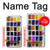 W3956 Watercolor Palette Box Graphic Hülle Schutzhülle Taschen und Leder Flip für iPhone 6 Plus, iPhone 6s Plus