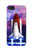 W3913 Colorful Nebula Space Shuttle Hülle Schutzhülle Taschen und Leder Flip für iPhone 5 5S SE