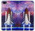 W3913 Colorful Nebula Space Shuttle Hülle Schutzhülle Taschen und Leder Flip für iPhone 5 5S SE