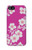 W3924 Cherry Blossom Pink Background Hülle Schutzhülle Taschen und Leder Flip für iPhone 5 5S SE