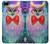 W3934 Fantasy Nerd Owl Hülle Schutzhülle Taschen und Leder Flip für iPhone 5 5S SE