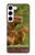 W3917 Capybara Family Giant Guinea Pig Hülle Schutzhülle Taschen und Leder Flip für Samsung Galaxy S23