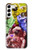 W3914 Colorful Nebula Astronaut Suit Galaxy Hülle Schutzhülle Taschen und Leder Flip für Samsung Galaxy S23 Plus