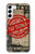 W3937 Text Top Secret Art Vintage Hülle Schutzhülle Taschen und Leder Flip für Samsung Galaxy S23 Plus