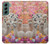 W3916 Alpaca Family Baby Alpaca Hülle Schutzhülle Taschen und Leder Flip für Samsung Galaxy S22 Plus