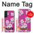 W3924 Cherry Blossom Pink Background Hülle Schutzhülle Taschen und Leder Flip für Samsung Galaxy S22 Plus