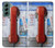 W3925 Collage Vintage Pay Phone Hülle Schutzhülle Taschen und Leder Flip für Samsung Galaxy S22 Plus