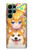 W3918 Baby Corgi Dog Corgi Girl Candy Hülle Schutzhülle Taschen und Leder Flip für Samsung Galaxy S22 Ultra