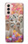 W3916 Alpaca Family Baby Alpaca Hülle Schutzhülle Taschen und Leder Flip für Samsung Galaxy S21 5G
