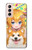 W3918 Baby Corgi Dog Corgi Girl Candy Hülle Schutzhülle Taschen und Leder Flip für Samsung Galaxy S21 5G