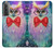 W3934 Fantasy Nerd Owl Hülle Schutzhülle Taschen und Leder Flip für Samsung Galaxy S21 5G