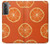 W3946 Seamless Orange Pattern Hülle Schutzhülle Taschen und Leder Flip für Samsung Galaxy S21 5G