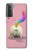 W3923 Cat Bottom Rainbow Tail Hülle Schutzhülle Taschen und Leder Flip für Samsung Galaxy S21 Plus 5G, Galaxy S21+ 5G