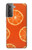 W3946 Seamless Orange Pattern Hülle Schutzhülle Taschen und Leder Flip für Samsung Galaxy S21 Plus 5G, Galaxy S21+ 5G