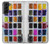 W3956 Watercolor Palette Box Graphic Hülle Schutzhülle Taschen und Leder Flip für Samsung Galaxy S21 Plus 5G, Galaxy S21+ 5G