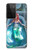 W3911 Cute Little Mermaid Aqua Spa Hülle Schutzhülle Taschen und Leder Flip für Samsung Galaxy S21 Ultra 5G