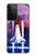 W3913 Colorful Nebula Space Shuttle Hülle Schutzhülle Taschen und Leder Flip für Samsung Galaxy S21 Ultra 5G