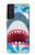 W3947 Shark Helicopter Cartoon Hülle Schutzhülle Taschen und Leder Flip für Samsung Galaxy S21 FE 5G