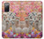 W3916 Alpaca Family Baby Alpaca Hülle Schutzhülle Taschen und Leder Flip für Samsung Galaxy S20 FE