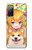 W3918 Baby Corgi Dog Corgi Girl Candy Hülle Schutzhülle Taschen und Leder Flip für Samsung Galaxy S20 FE