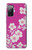 W3924 Cherry Blossom Pink Background Hülle Schutzhülle Taschen und Leder Flip für Samsung Galaxy S20 FE