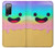 W3939 Ice Cream Cute Smile Hülle Schutzhülle Taschen und Leder Flip für Samsung Galaxy S20 FE