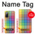 W3942 LGBTQ Rainbow Plaid Tartan Hülle Schutzhülle Taschen und Leder Flip für Samsung Galaxy S20 FE