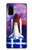 W3913 Colorful Nebula Space Shuttle Hülle Schutzhülle Taschen und Leder Flip für Samsung Galaxy S20