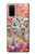 W3916 Alpaca Family Baby Alpaca Hülle Schutzhülle Taschen und Leder Flip für Samsung Galaxy S20